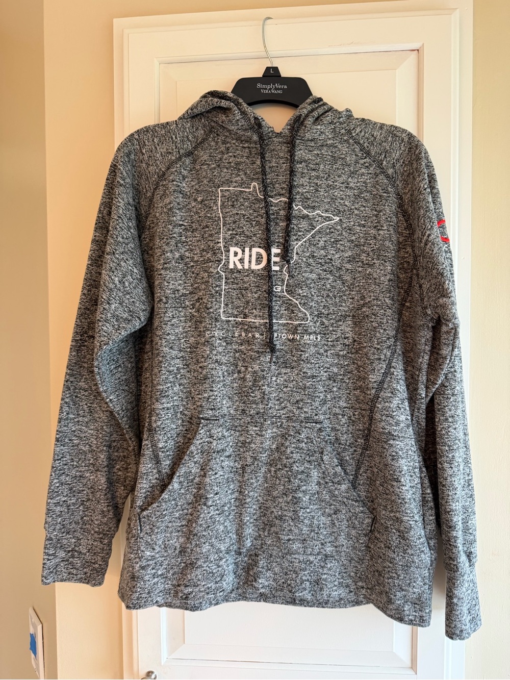 Gray 'Ride' Pullover Hooded Sweatshirt